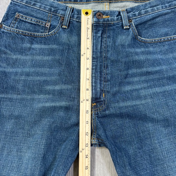 Polo Jeans Ralph Lauren VTG Men's Cotton Denim Blue Jeans Flag Banner 36x32 - Picture 8 of 13